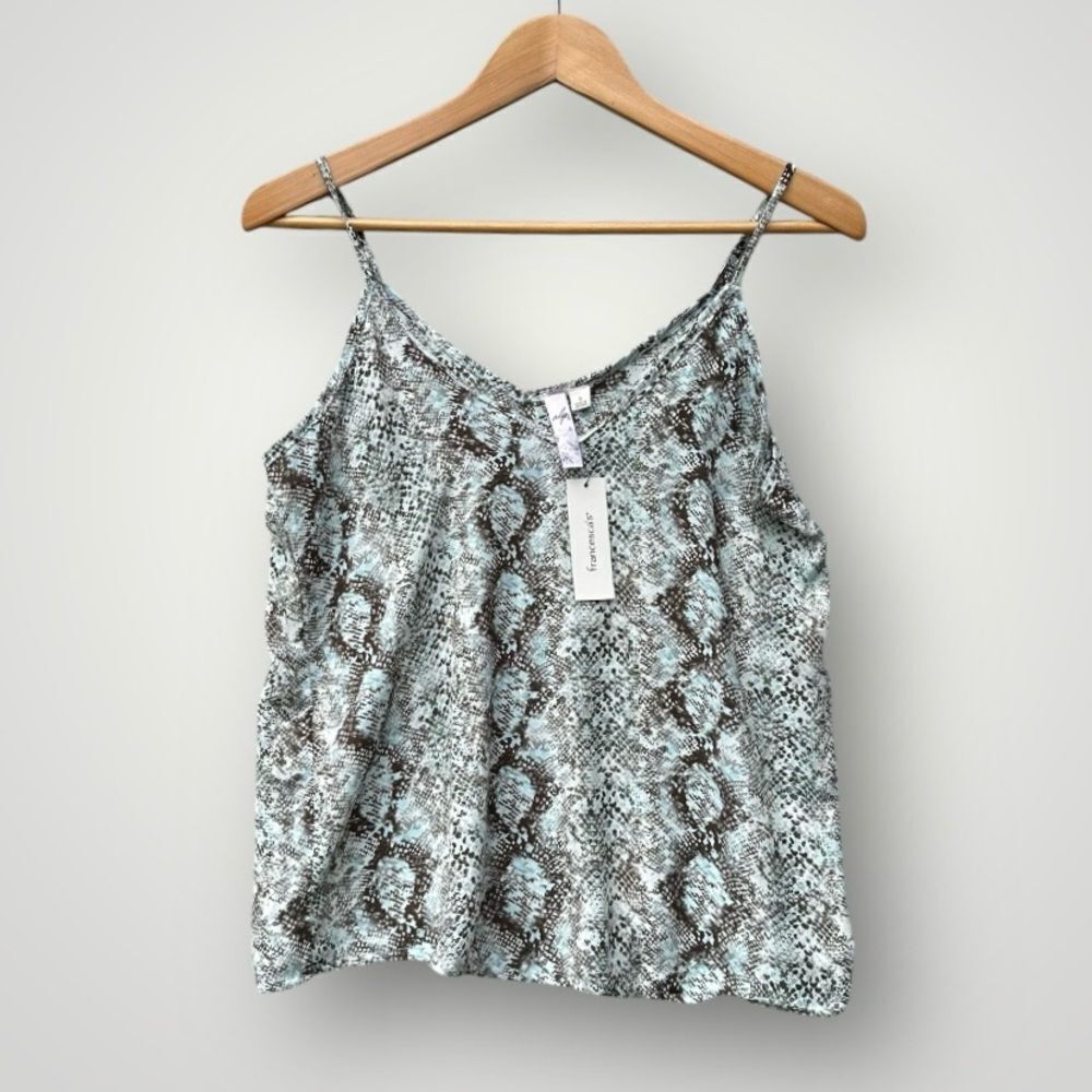 🎉5 for $45🎉 NWT Francescas Alya Top Tank Blouse Shirt Size S Animal Print